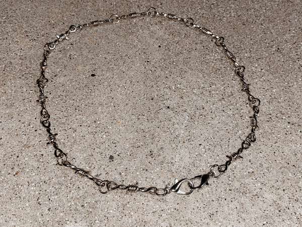 Tri-Strand Silver Beaded Necklace – Barbed Wire and Lace Boutique LLC